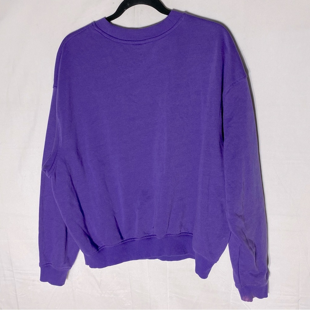 H&M Divided Purple Orange Oversized Crew Neck Alaska Sweatshirt XL - Picture 2 of 16